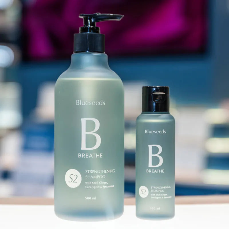 S2 Strengthening Shampoo with Shell Ginger, Eucalyptus & Spearmint 500ml/ 100ml